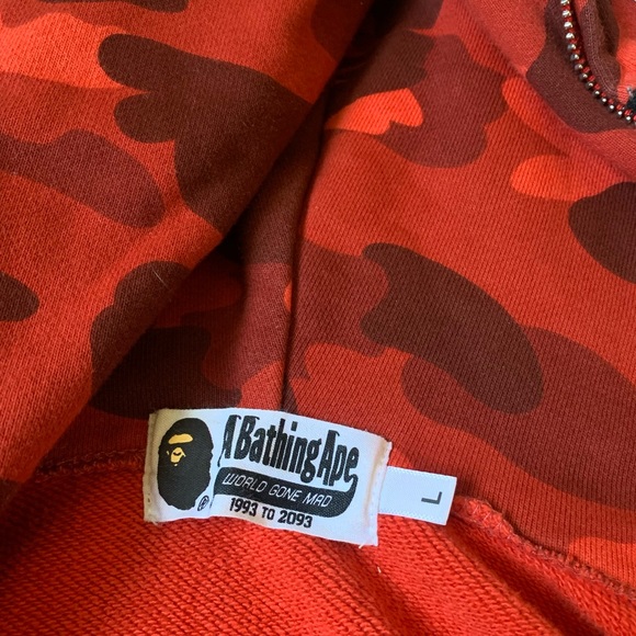 Red Camo Bape Jacket - Picture 5 of 12